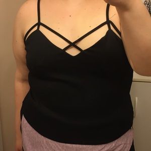 Plus Size Strappy Crop Top